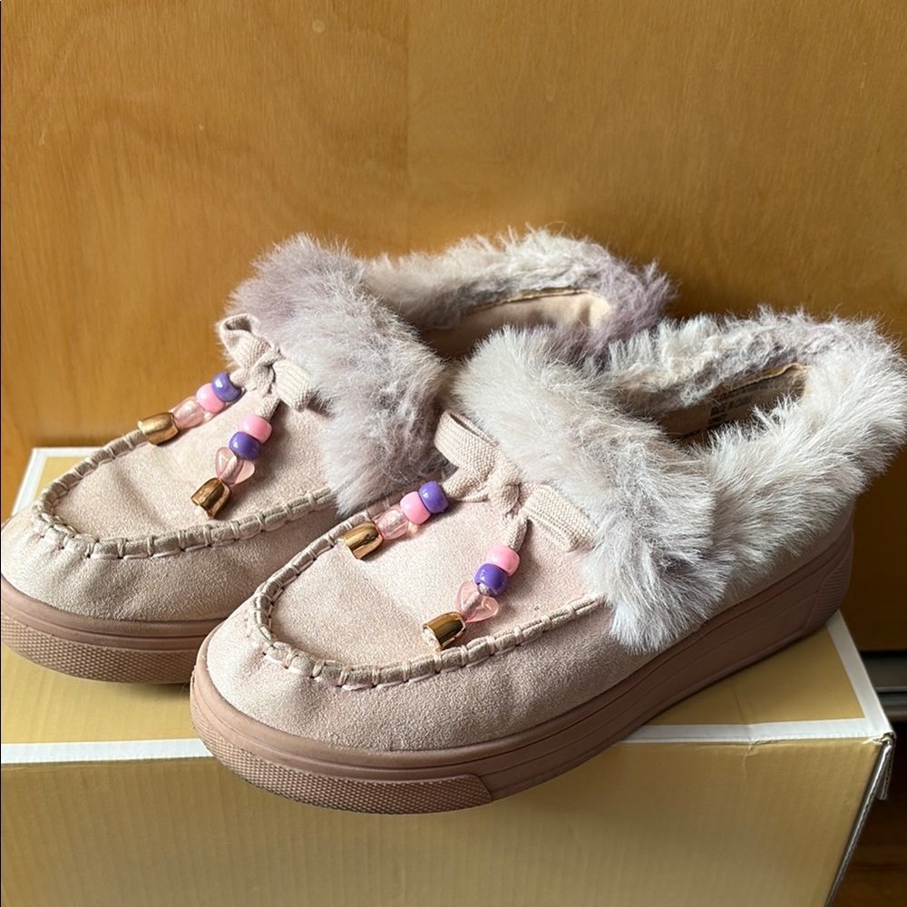 Steve Madden Kids Moccasins in Pink and Tan
